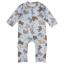 Picture of Mayoral Newborn Boys Teddy & Bunny Zip Babygrow - Beige Sky Blue