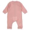 Picture of Mayoral Newborn Girls Jersey Ribbed Teddy Bottom Babygrow - Baby Rose Pink
