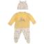 Picture of Mayoral Newborn Sunny 3 piece Set With Hat Set X 3 - Lemon Print