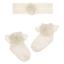 Picture of Mayoral Newborn Girls Tulle Ruffle Socks & Headband Set - Ivory