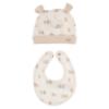 Picture of Mayoral Newborn Boys Maternity Babygrow Hat Bib Gift Set X 3 - Beige