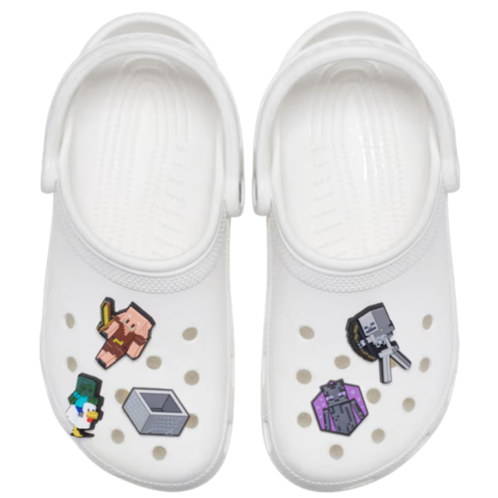 Crocs Jibbitz - Paquete de 13 dijes para zapatos de Minecraft, dijes Jibbitz
