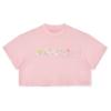 Picture of Bonini by A* Dee Shine Cropped Logo T-shirt - Fairy Pink