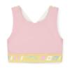 Picture of Bonini by A* Dee Flex Colourblock Crop Top - Fairy Pink