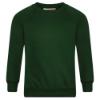 Picture of Schoolwear Unisex Crew Neck Sweatshirt - Bottle Green