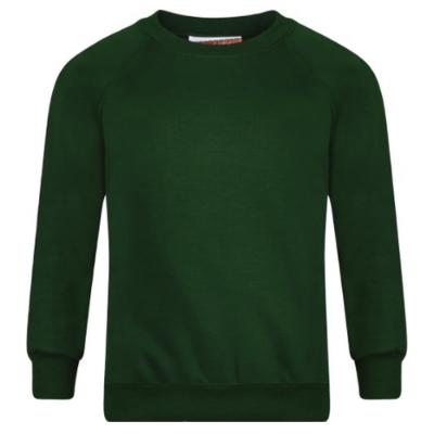 Picture of Schoolwear Unisex Crew Neck Sweatshirt - Bottle Green