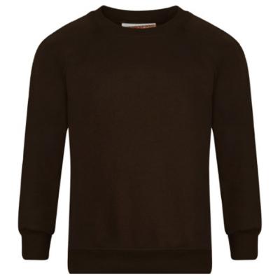 Picture of Schoolwear Unisex Crew Neck Sweatshirt - Brown
