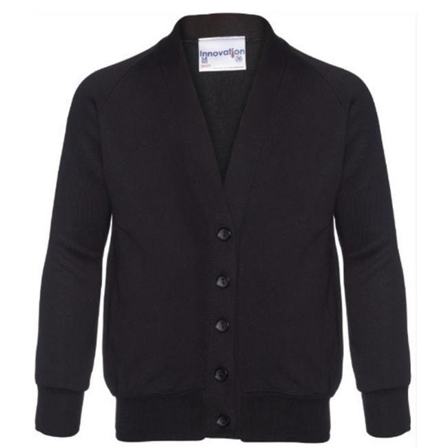 Picture of Schoolwear Girls Sweatshirt Cardigan - Black