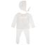 Picture of Mac Ilusion Baby Specially Collection Girls Sweater Bottoms Bonnet Set X 3 - White