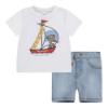 Picture of Levi's Baby Boys Teddy Sailor Shorts Set - White