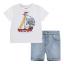 Picture of Levi's Baby Boys Teddy Sailor Shorts Set - White