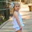 Picture of Rapife Summer Girls Gingham Ruffle Tunic & Shorts Set - White Sky Blue 