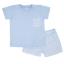 Picture of Rapife Summer Boys Top & Stripe Shorts Set - Sky Blue