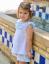 Picture of Rapife Summer Girls Ruffle Tunic & Stripe Shorts Set - Sky Blue