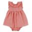 Picture of Rapife Summer Girls Ruffle Collar Dress & Panties Set X 2 - Orange Gingham