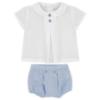Picture of Rapife Summer Baby Boys Blouse & Pants Set X 2 - White Sky Blue
