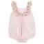 Picture of Sardon Baby Summer Collection Girls Sleeveless Jacquard Romper - Baby Pink 
