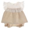 Picture of Rapife Summer Baby Girls Lace Bodice Top & Bloomer Set X 2 - Ivory Beige 