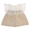 Picture of Rapife Summer Baby Girls Lace Bodice Top & Bloomer Set X 2 - Ivory Beige 