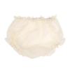 Picture of Ela Confeccion Girls Blanca Dress Panties Bonnet Set X 3 - Ivory Blue 