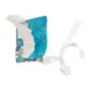 Picture of Ela Confeccion Girls Elsa Dress Panties Bonnet Set X 3 - White Turquoise Blue 