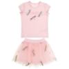 Picture of Daga Girls Dragonflies Top & Embroidered Tulle Skirt Set X 2  - Pink