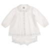 Picture of Sarah Louise Baby Girls Embroidered Jampant 2 Piece Set - White Pale Blue