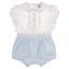 Picture of Sarah Louise Baby Girls Embroidered Jampant Set X 2 - White Pale Blue