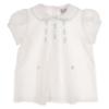 Picture of Sarah Louise Baby Girls Embroidered Jampant Set X 2 - White Pale Blue 