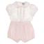 Picture of Sarah Louise Baby Girls Embroidered Jampant Set X 2 - White Pink