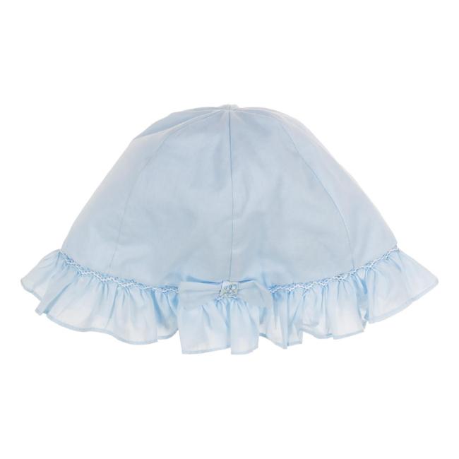Picture of Sarah Louise Girls Ruffle Sunhat With Bow - Blue