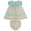 Picture of Foque Baby Girls Dress & Panties Set - Turquoise Pink Floral