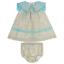 Picture of Foque Baby Girls Dress & Panties Set - Turquoise Pink Floral