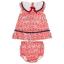 Picture of Foque Baby Girls Cherries Dress & Panties Set - Red Navy