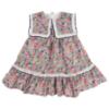 Picture of Foque Girls A Line Floral Dress - Fuchsia Pink Navy