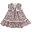 Picture of Foque Girls A Line Floral Dress - Fuchsia Pink Navy