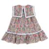 Picture of Foque Girls A Line Floral Dress - Fuchsia Pink Navy
