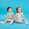 Picture of Foque Baby Girls Dress & Panties Set - Turquoise Pink Floral