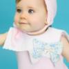 Picture of Foque Baby Girls Skirted Jampant Set - Pink Blue Floral