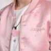 Picture of Lili Gaufrette Girls Diamante Satin Bomber Jacket - Pink