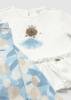Picture of Mayoral Toddler Girls Summer Ruffle Tunic & Leggings Set X 2 - Ivory Blue Beige