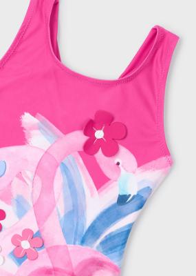 Picture of Mayoral Girls Summer Flamingo Swimsuit - Magenta
