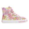 Picture of Lelli Kelly Sam Mid Canvas Butterfly Boot With Inside Zip - Multi Colours