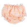Picture of Ela Confeccion Girls Ruffle Dress Panties Bonnet Set X 3 - Ivory Pink Gold Lace
