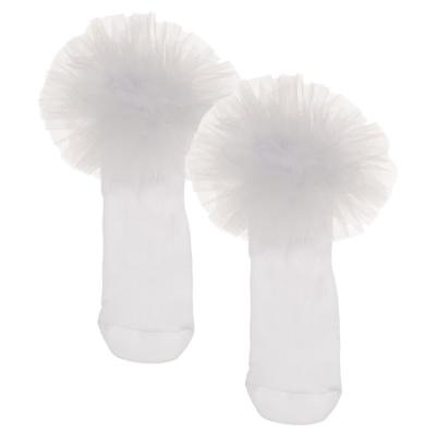 Picture of Daga Girls  Ankle Socks With Tulle - White