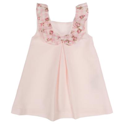Picture of Sardon Baby Summer Collection Girls Jacquard Dress - Baby Pink
