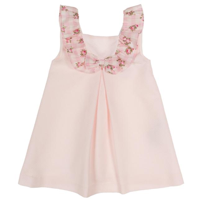 Picture of Sardon Baby Summer Collection Girls Jacquard Dress - Baby Pink