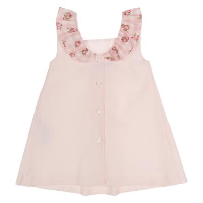 Picture of Sardon Baby Summer Collection Girls Jacquard Dress - Baby Pink