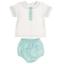 Picture of Sardon Baby Summer Collection Boys Jampant Set - White Mint Green