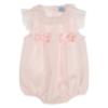 Picture of Sardon Baby Summer Collection Girls Lace Ruffle Jacquard Romper - Baby Pink